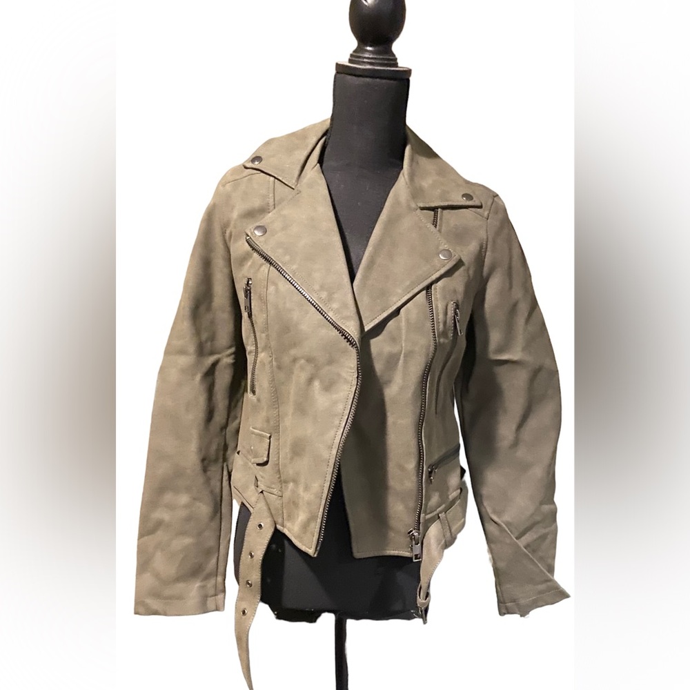 Faux leather jacket